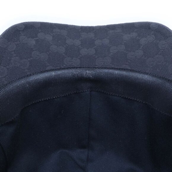 Gucci GG Canvas Logo Baseball Cap Hat Black